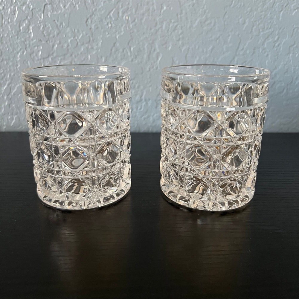 Vintage American Cut Lead Crystal Glasses